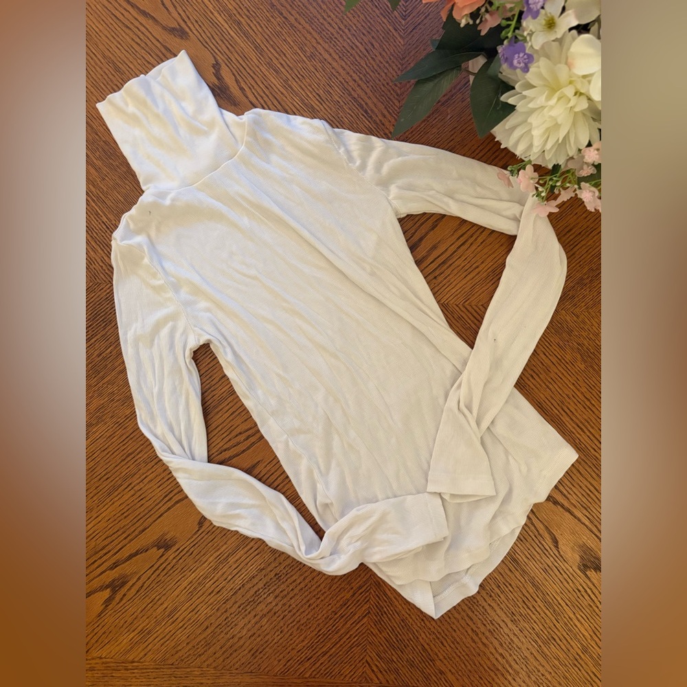 Aritzia Sunday Best White turtleneck